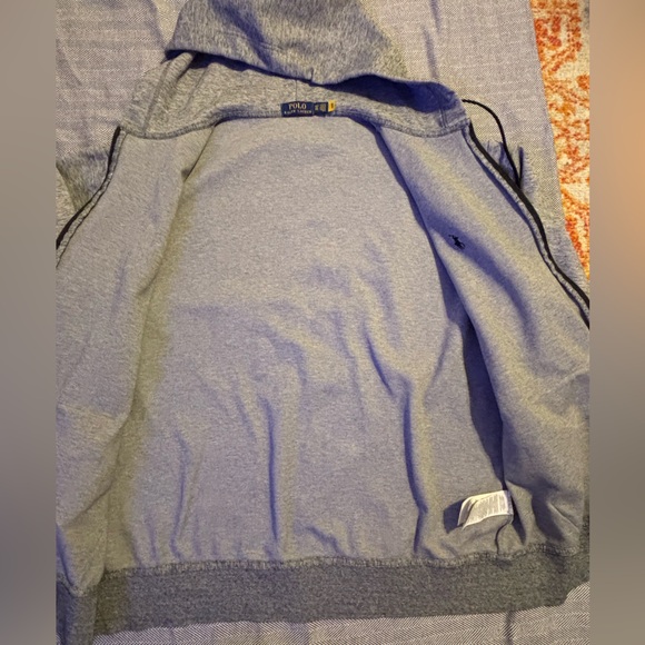 Ralph Lauren Men's Zip-Up Sweater in Gray - Picture 6 of 8